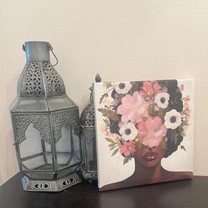 8x8 Botanical Beauty Canvas Print Wall Art